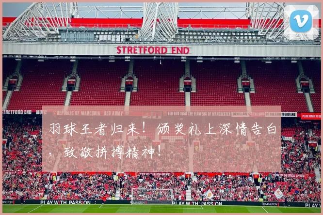 羽球王者归来！颁奖礼上深情告白，致敬拼搏精神！